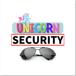 Cute Little Unicorn Security Posters and Art